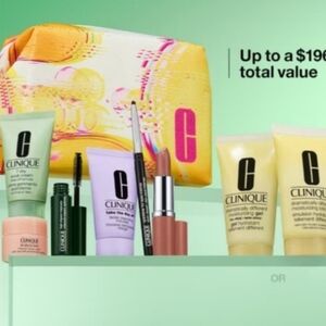 NWT Clinique Samples W/ Travel Bag. Bag Sealed W/ Tag SEALED